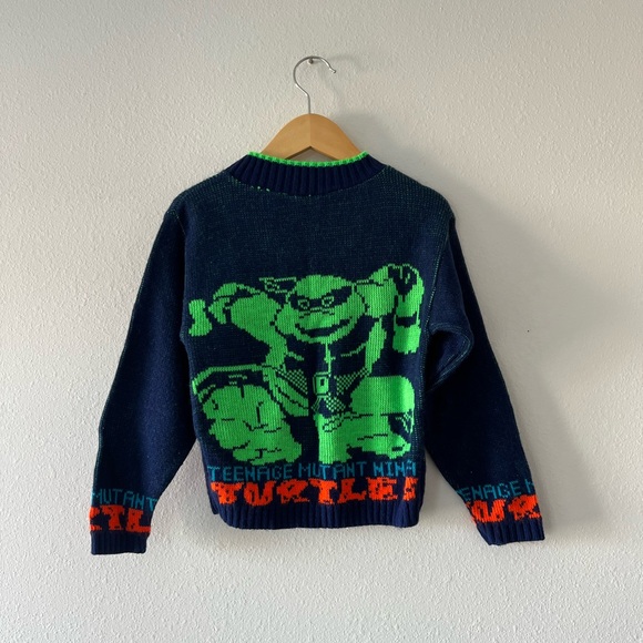 VINTAGE | Ninja Turtles Knit Sweater | 4/5 - Picture 2 of 2